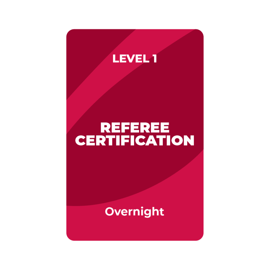 Referee Certification Level 1 with USA Rugby (Overnight Package)